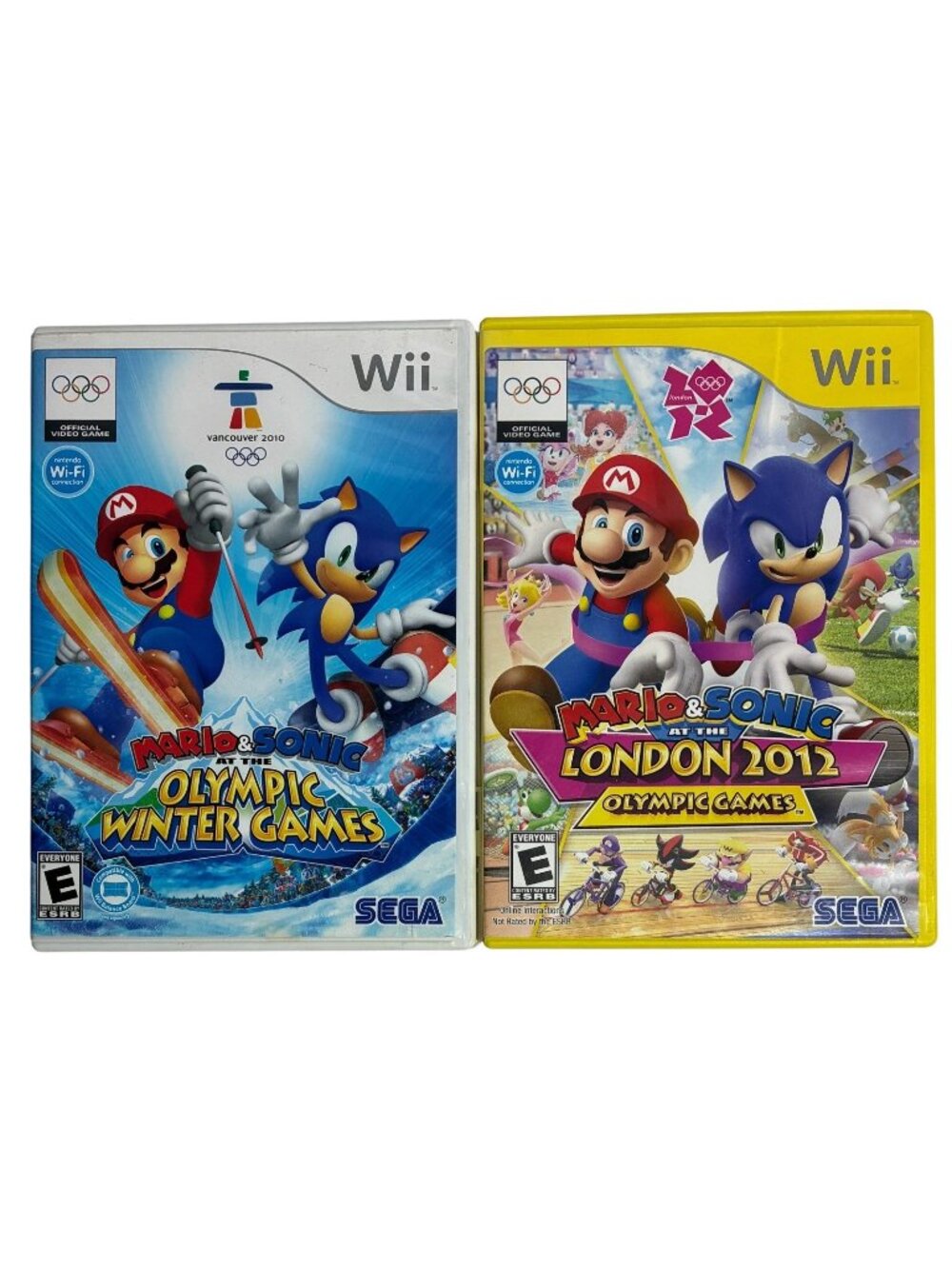Mario & Sonic London 2012 Olympic Games & Winter Games Wii CIB Complete Tested